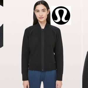 Lululemon On Repeat Bomber Jacket black Sz 6